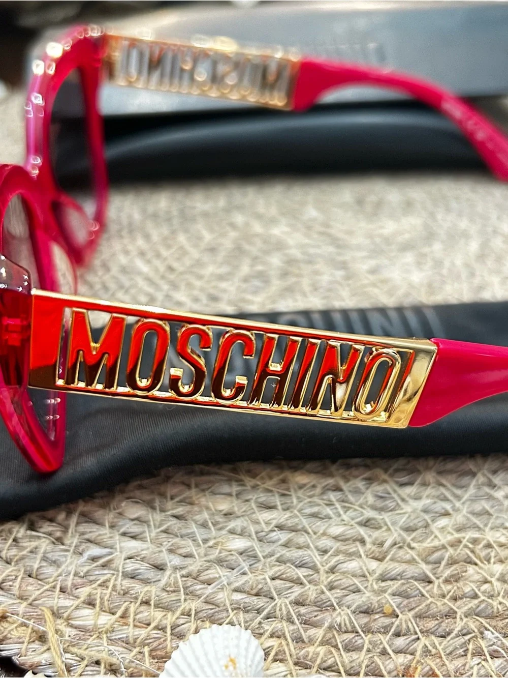 Moschino Pink Cat-Eye Sunglasses New